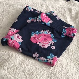 Justice Pretty Pink Flower leggings.